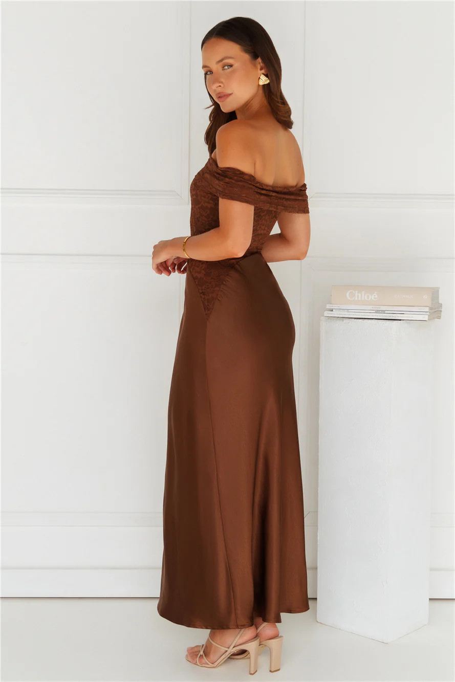 Amoret Midi Dress Espresso | Hello Molly (US)