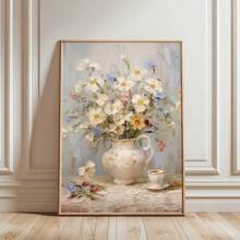 Set Of 1 Unframed Spring Botanical Flower Rusitc Art Retro Poster Moody Floral Farmhouse Decor Vi... | SHEIN