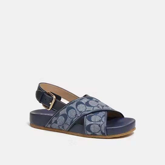 Adora Sandal In Signature Chambray | Coach Outlet