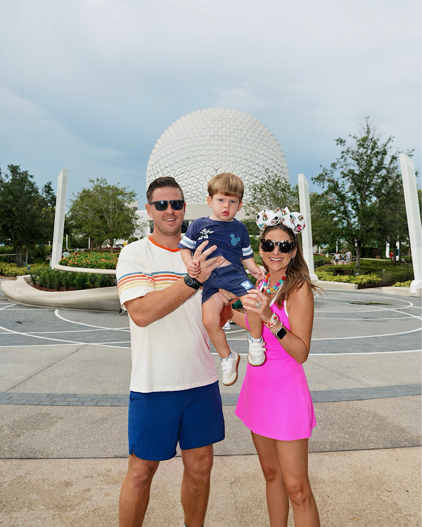 Family Disney ootds! I’m in a small dress, sneakers, necklaces and Etsy ears - fits tts.

#LTKmomlife #LTKTravel #LTKKids