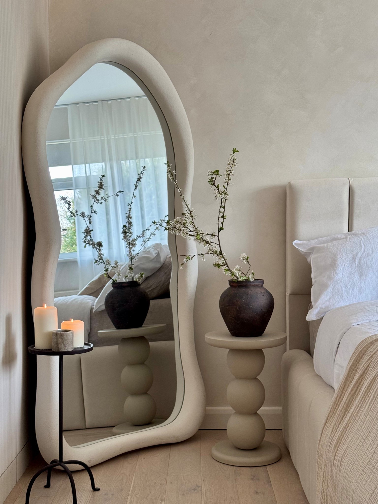 Bedroom decor 🤍

William Wood Wabi-Sabi mirror - use code HOH for 20% discount sitewide ✨

#bedroom #neutraldecor #bedroomdecor

#LTKeurope #LTKhome #LTKuk