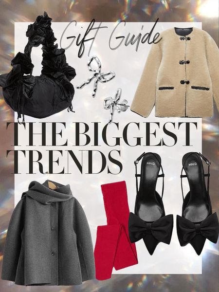 If you’re looking for Christmas gift ideas, these hot trending pieces are the perfect picks for any fashionistas you know. 🎄Blanket scarf coat | Red tights | Bow shoes | Shearling toggle jacket | Bow earrings | Ruched bag | Gift ideas for women | Gift ideas for friends | Gift ideas for sisters | Gift ideas for girlfriend | Gift guide for her 

#LTKHoliday #LTKGiftGuide #LTKSeasonal