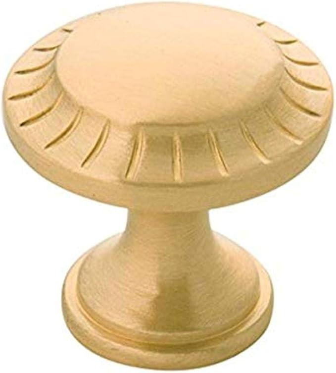 Belwith-Keeler B056553-04 Vintage 1900 1-3/16" Diameter Knob, Satin Brass | Amazon (US)