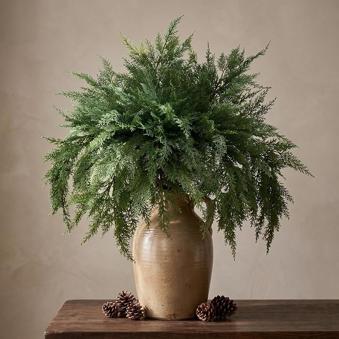8 Pcs 36 Inch Christmas Cedar Branches Stems | Amazon (US)