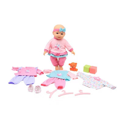Dream Collection 14” Baby Doll - My Lil Wardrobe in Gift Mailer | Target