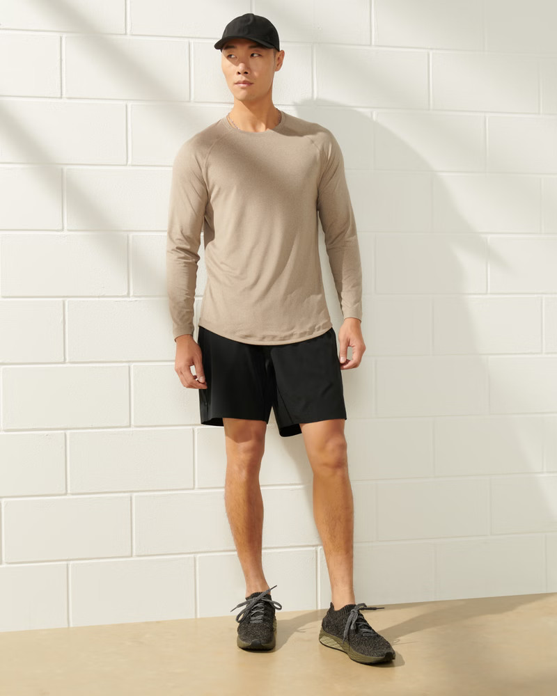 YPB powerSOFT Long-Sleeve Lifting Tee | Abercrombie & Fitch (US)