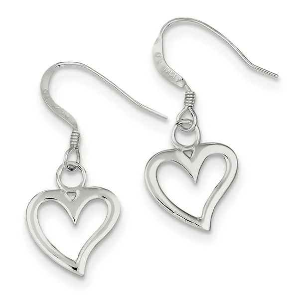 Primal Silver Sterling Silver Heart Dangle Earrings - Walmart.com | Walmart (US)