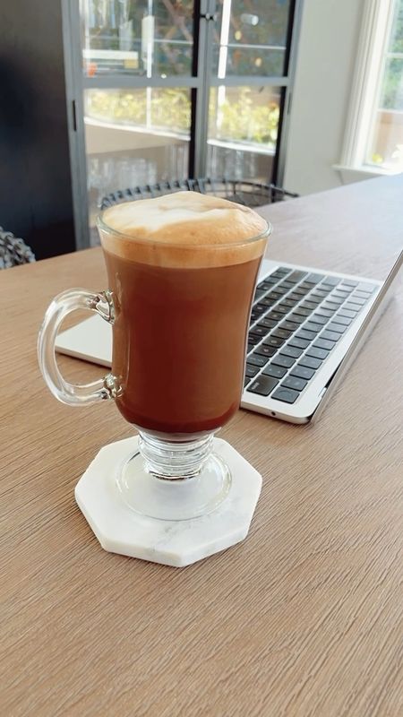 Who else loves an Irish coffee mug?!? I love a clear glass coffee mug especially for a latte! 

#coffee #glassware #kitchen #irishcoffeemug #coffeemug

#LTKhome