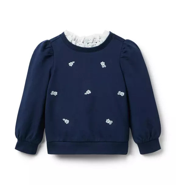 Embroidered Flower Sweatshirt | Janie and Jack