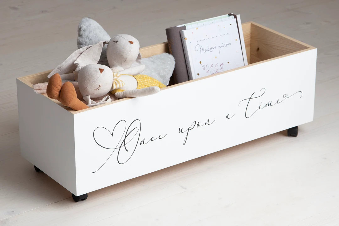 Once Upon a Time Book Box / Book Bin / Book Storage / Toy Storage / Bookcase / Nursery Decor / Ba... | Etsy (US)