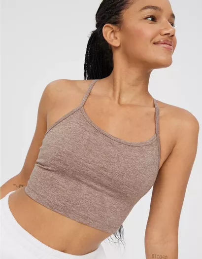 Buy OFFLINE By Aerie Goals Logo Strappy Sports Bra online