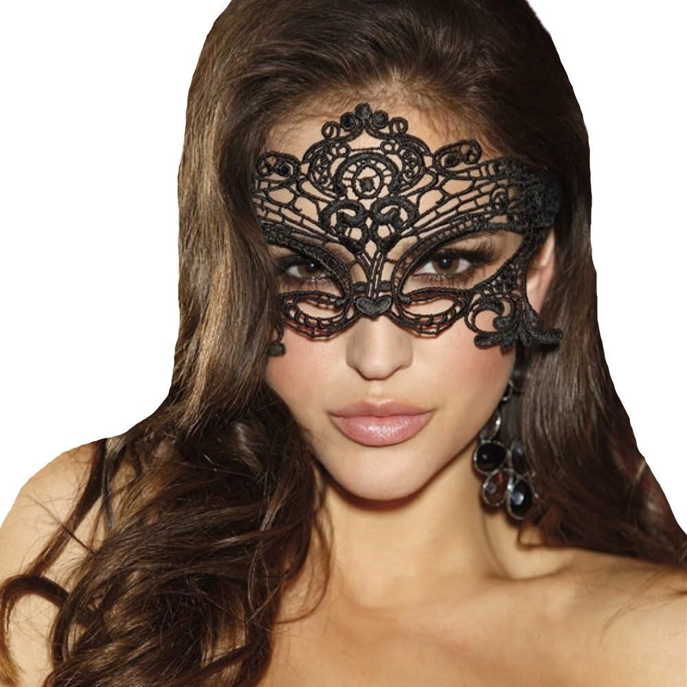 JeVenis Luxury Sexy Lace Eyemask Prom Mask Masquerade Ball Mask for Costume Party Cosplay | Amazon (US)