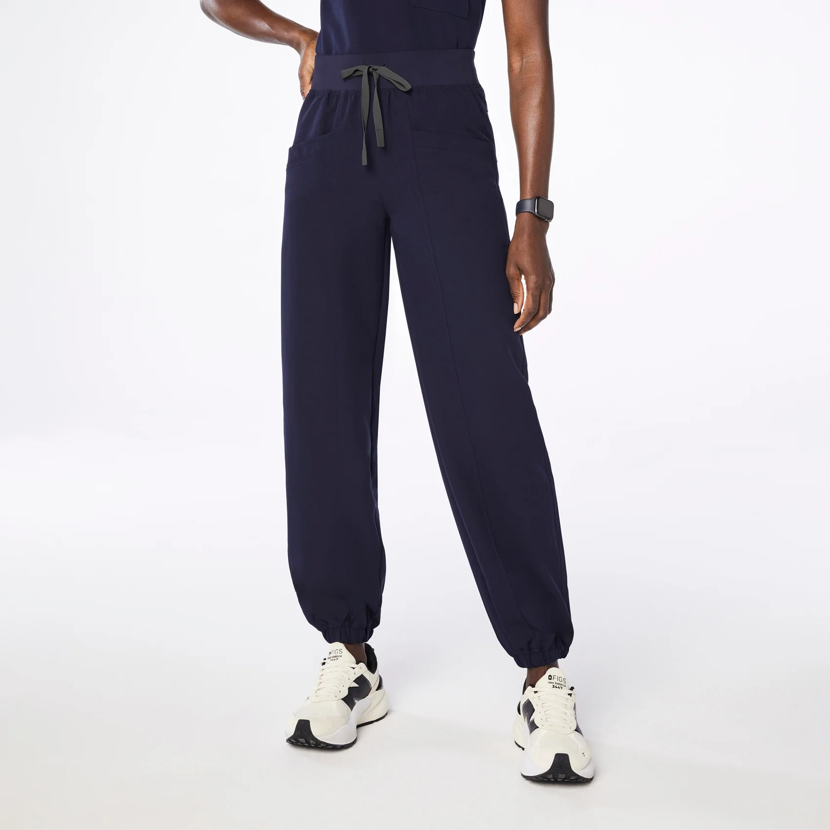 Women’s High Waisted Rio Relaxed Jogger Scrub Pants - Navy · FIGS | FIGS