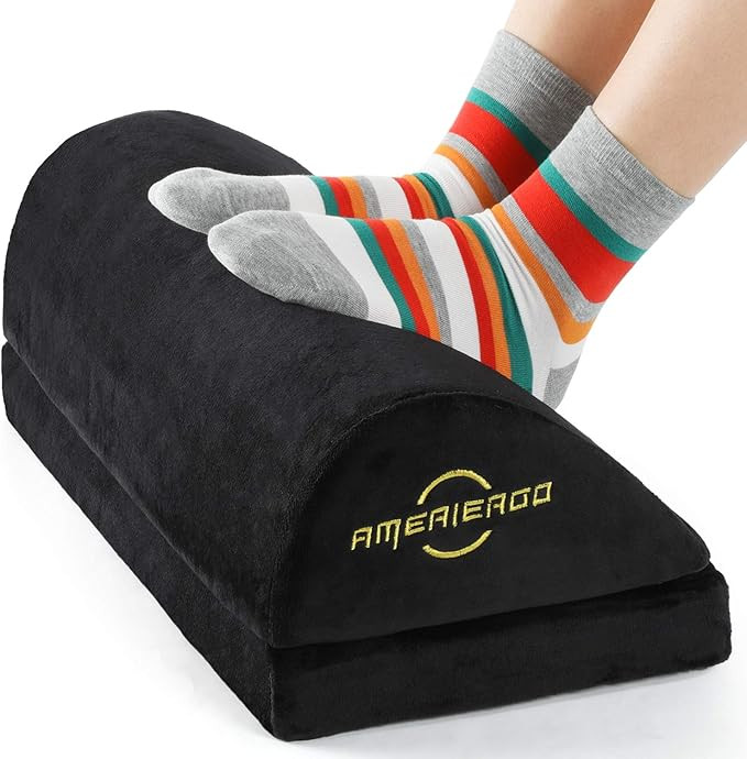 AMERIERGO Foot Rest for Under Desk at Work, Under Desk Footrest with Ergonomic Memory Foam, Foot ... | Amazon (US)