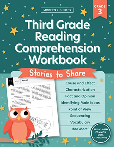 The 3rd Grade Reading Comprehension Workbook for Kids: Fun and Engaging Stories and Activities to Foster a Love of Literature and Keep Your Child Reading, Writing and Thinking Critically | Amazon (US)