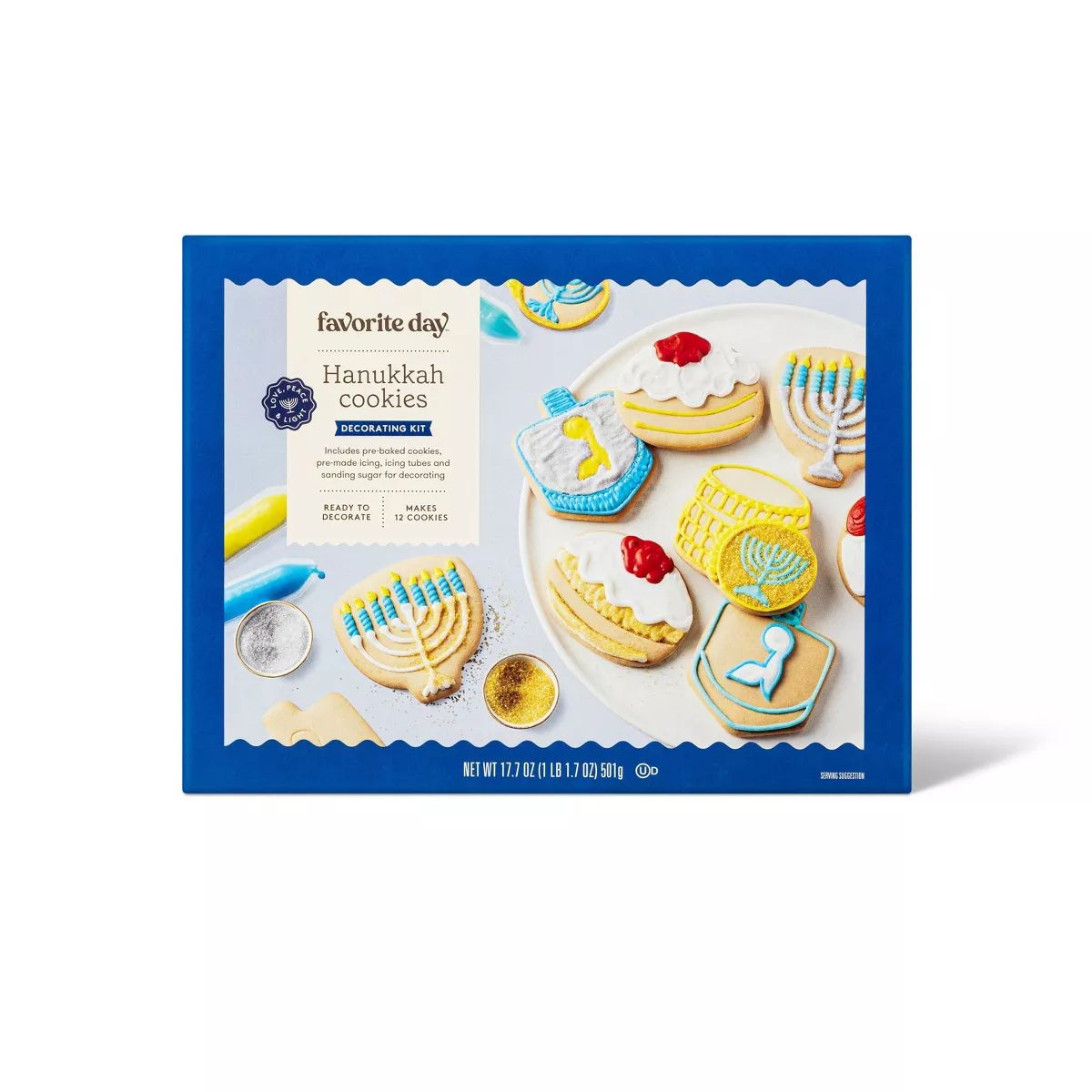 Hanukkah Cookie Kit - 17.7oz/12ct - Favorite Day™ | Target