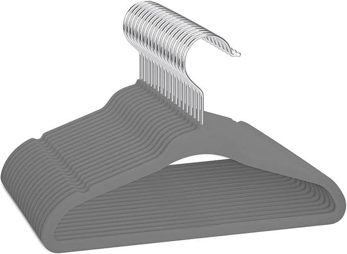 MOERKADA Baby Hangers 50pack Non Slip Baby Hangers Velvet, Ultra Slim Space Saving Baby Clothes H... | Amazon (US)