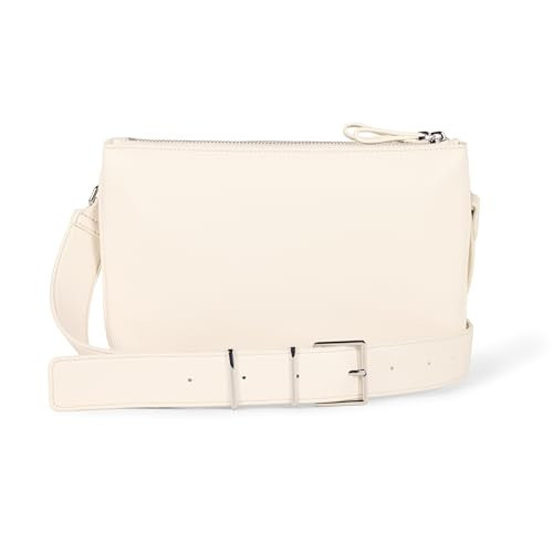 Amazon Essentials Women's Minimal Crossbody Bag, Ecru, One Size | Amazon (US)