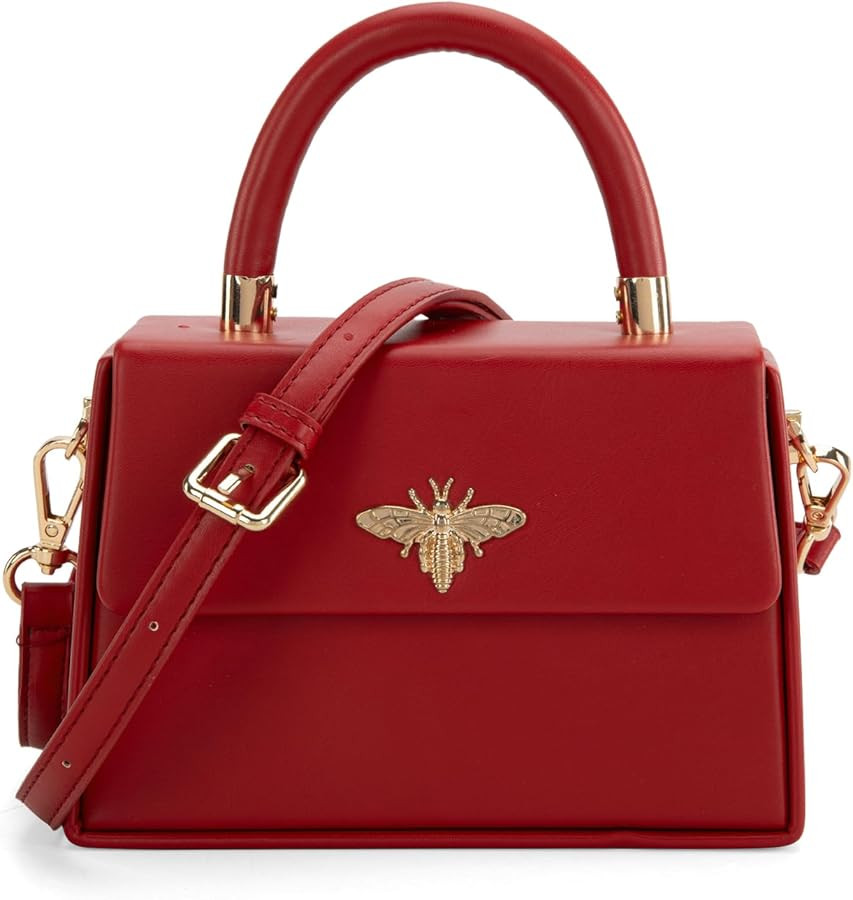 Milan Chiva Small Top Handle Purses for Women Mini Satchel Crossbody Bag Elegant Square Bag | Amazon (US)
