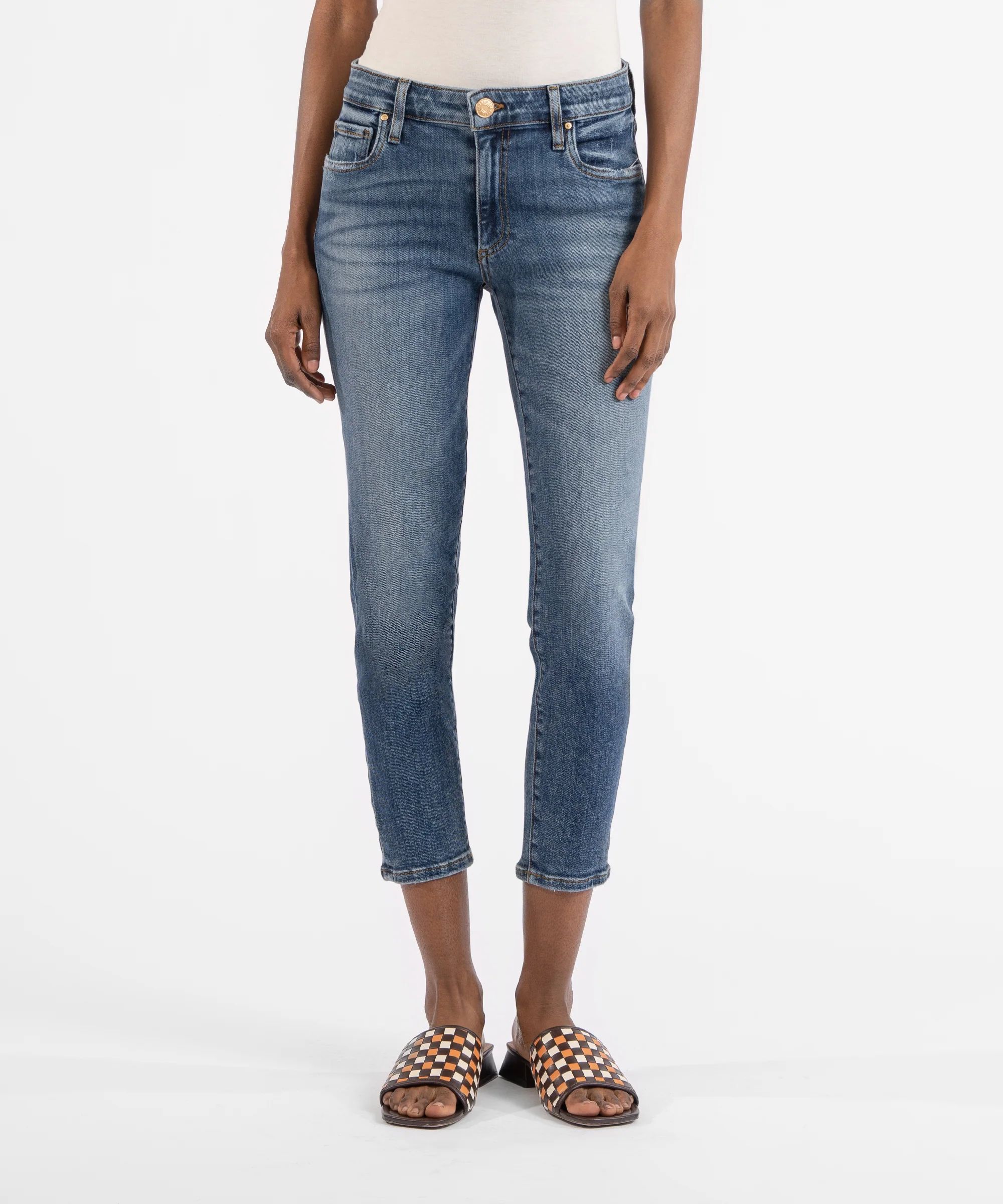 Catherine Crop Straight Leg, Exclusive (Jewel Wash) - Kut from the Kloth | Kut From Kloth