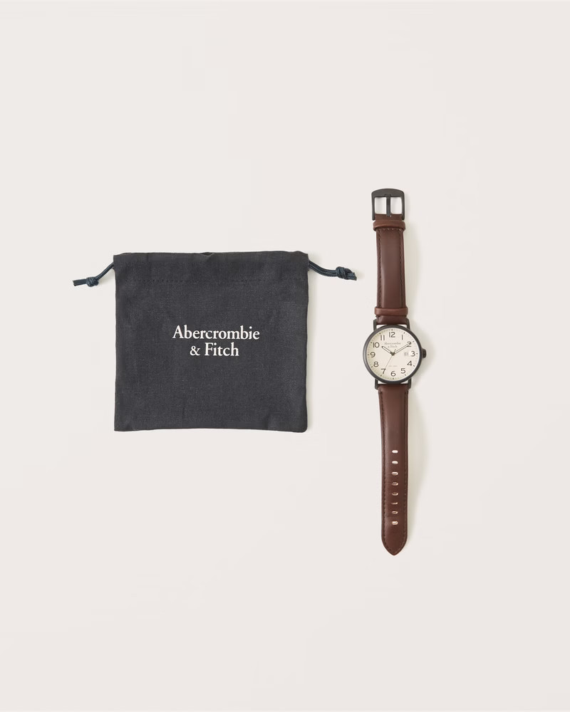 Leather-Strap Watch | Abercrombie & Fitch (US)