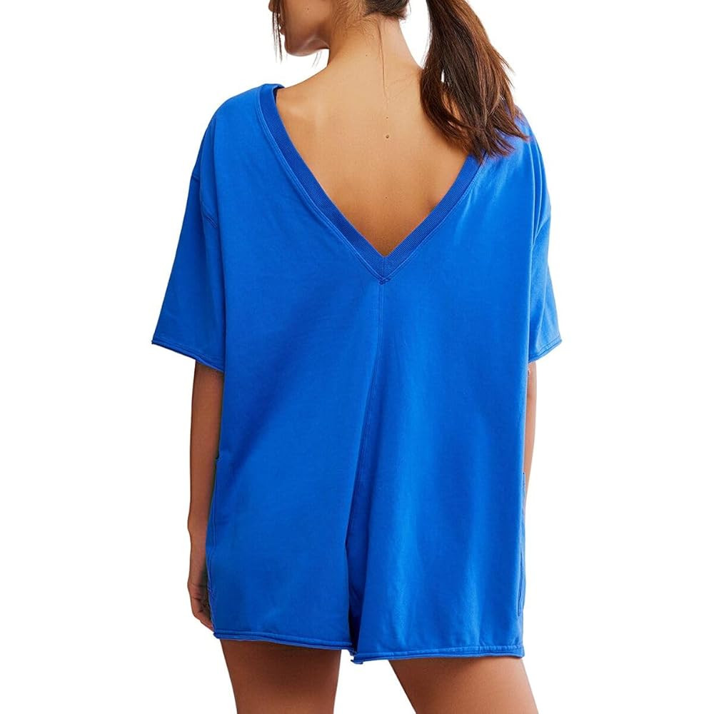 Free People Women's Hot Shot Tee Romper Coddy, Electric Shock | Amazon (US)