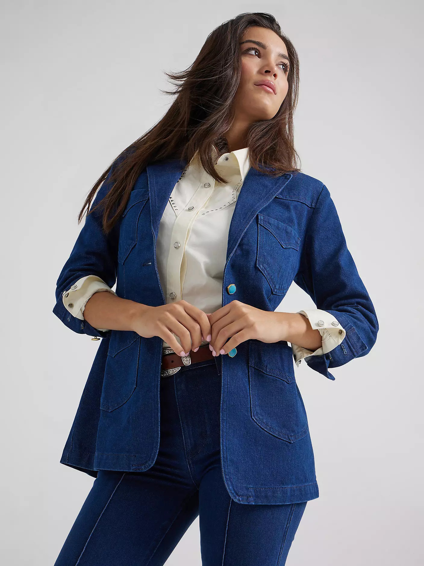 Wrangler® x Yellow Rose by Kendra Scott Fitted Blazer | Wrangler