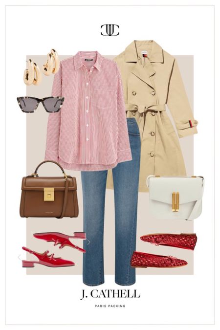 We are currently in Paris right now and the clothing inspirations are all around us! Here are a few outfit ideas to wear in this beautiful city. 

Trench coat, blouse, denim, top handle bag, cross body bag, sunglasses, vacation outfit, France outfit, Paris outfit, summer outfit, summer look, travel outfit 

#LTKstyletip #LTKover40 #LTKtravel