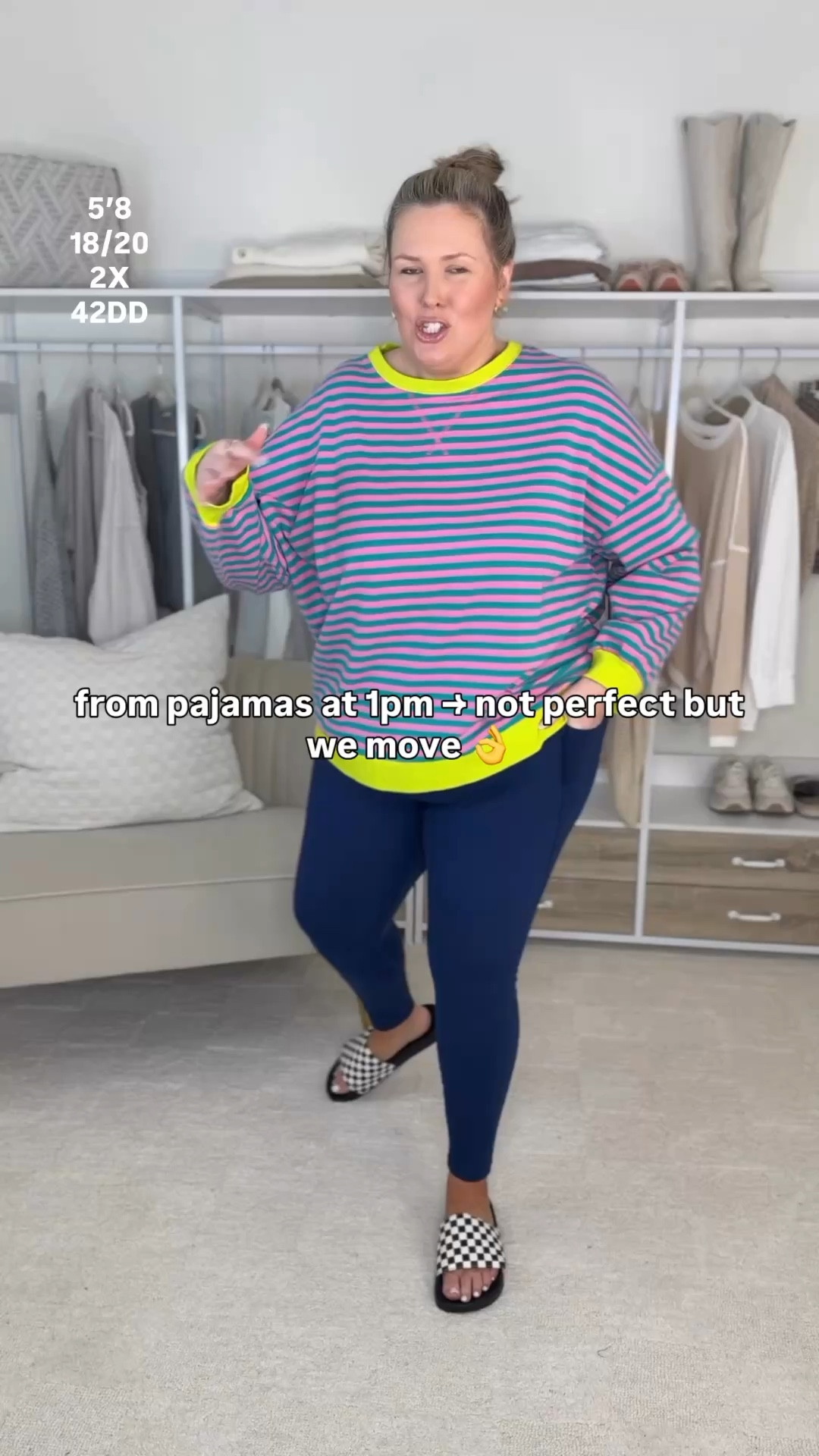 Comfy casual mom outfit! Size up in the top, I’m in the 3X! Leggings and bra are 2X!

Plus size fashion, comfy casual, affordable fashion, ootd, trendy fashion, amazon fashion, midsize outfits, mom style

#LTKOver40 #LTKMidsize #LTKPlusSize