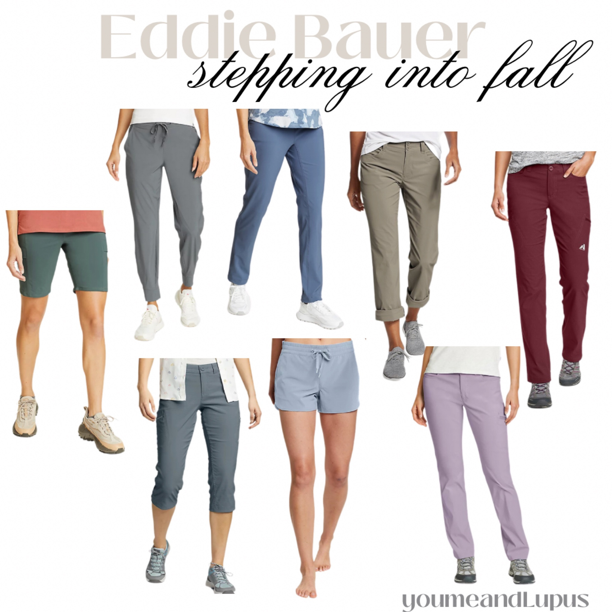 Eddie Bauer stepping into fall. Best pants for all adventures, Rainer pants, crop pants, hiking pants, shorts, convertible pants,  joggers, sweats, capris, utility Bermuda shorts, cargo, departure shorts, cargo ankle, trail pants, utility crops, straight pants, YoumeandLupus, fall styles 

#LTKsalealert #LTKSeasonal #LTKstyletip