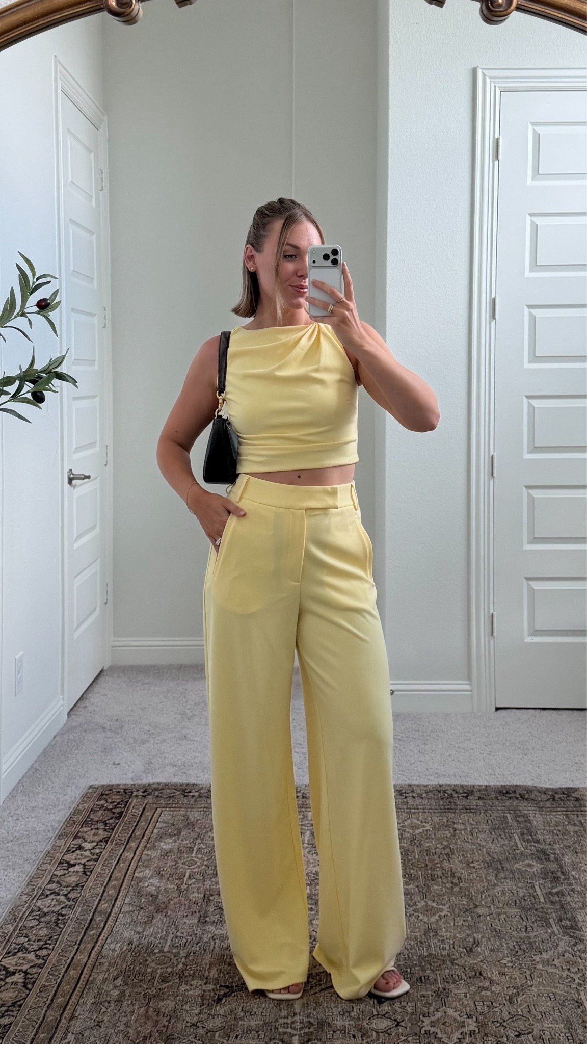Baby shower outfit! Wearing size 6 in this butter yellow set, also comes in a few other colors! 💛 @showpo #showpo

#LTKootd