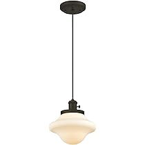 Westinghouse Lighting 6346500 One-Light Mini Pendant, Bronze Finish with Frosted Opal Glass, Oiled R | Amazon (US)