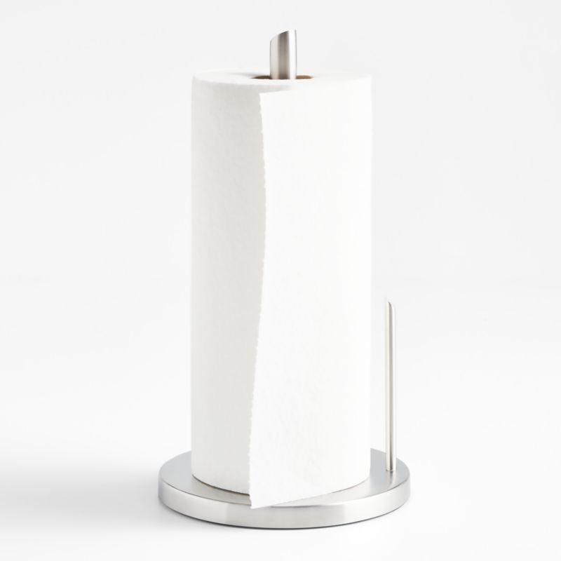 Stainless Steel Paper Towel Holder for Kitchen + Reviews | Crate & Barrel | Crate & Barrel