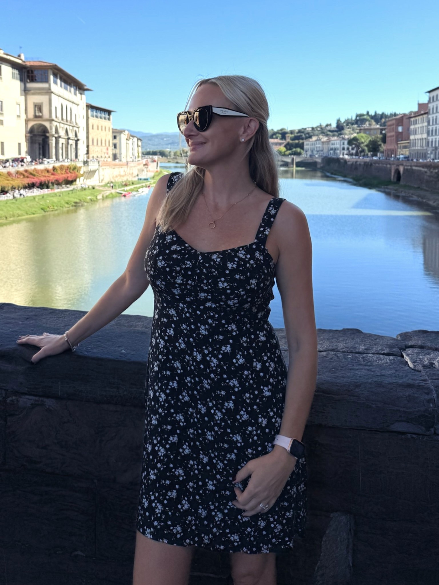 Italy sightseeing outfit. Comfy dress, chic sunglasses. Dress travels well. Old Navy dress on sale for under $20! Prada sunglasses. Italy travel. 




#LTKSaleAlert #LTKOver40 #LTKTravel