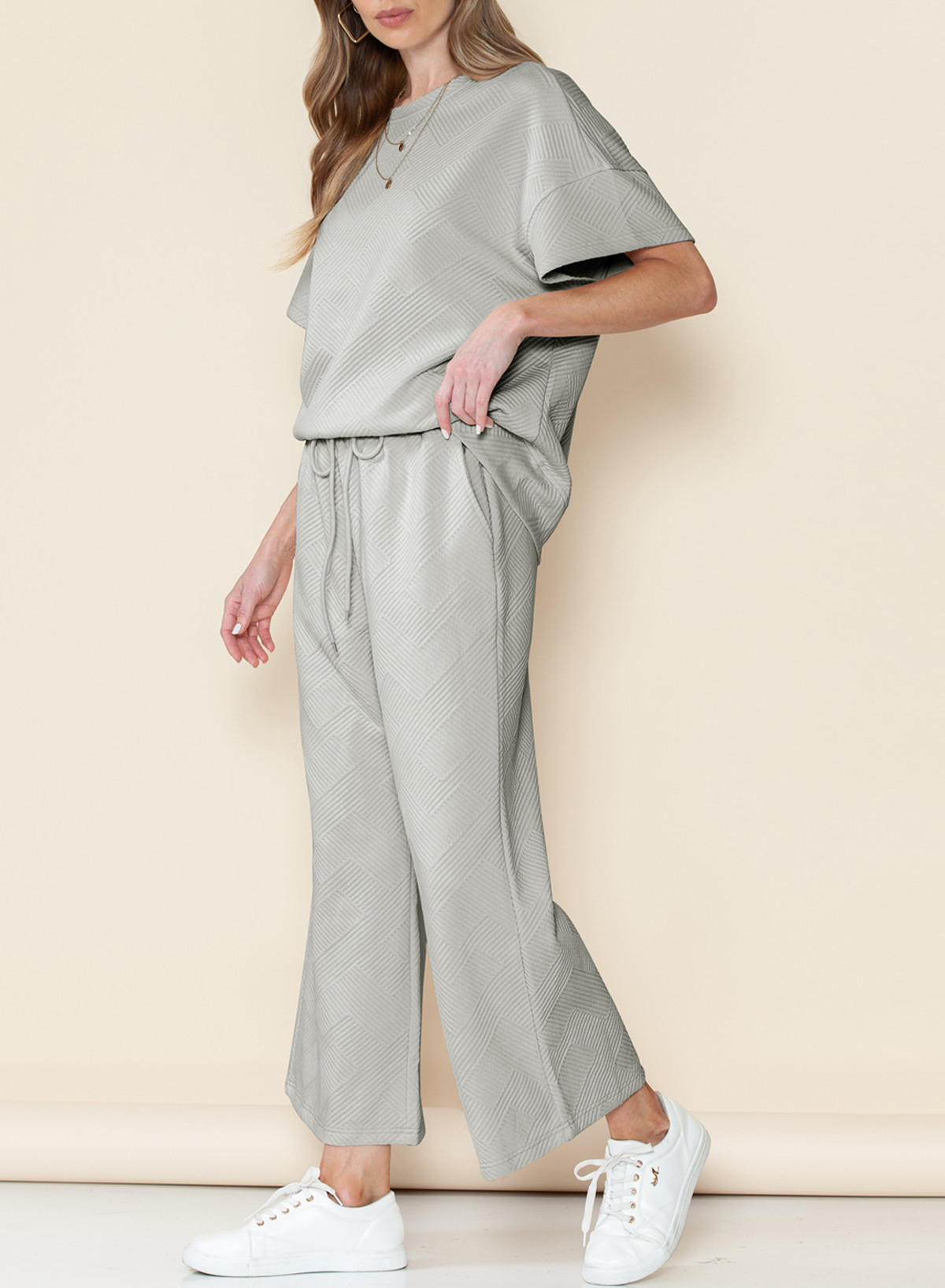 Dearlove Womens Sets 2 Piece Outfits Top and Bottom Outfits for Women 2 Piece Sweatsuit Sets Gray... | Walmart (US)