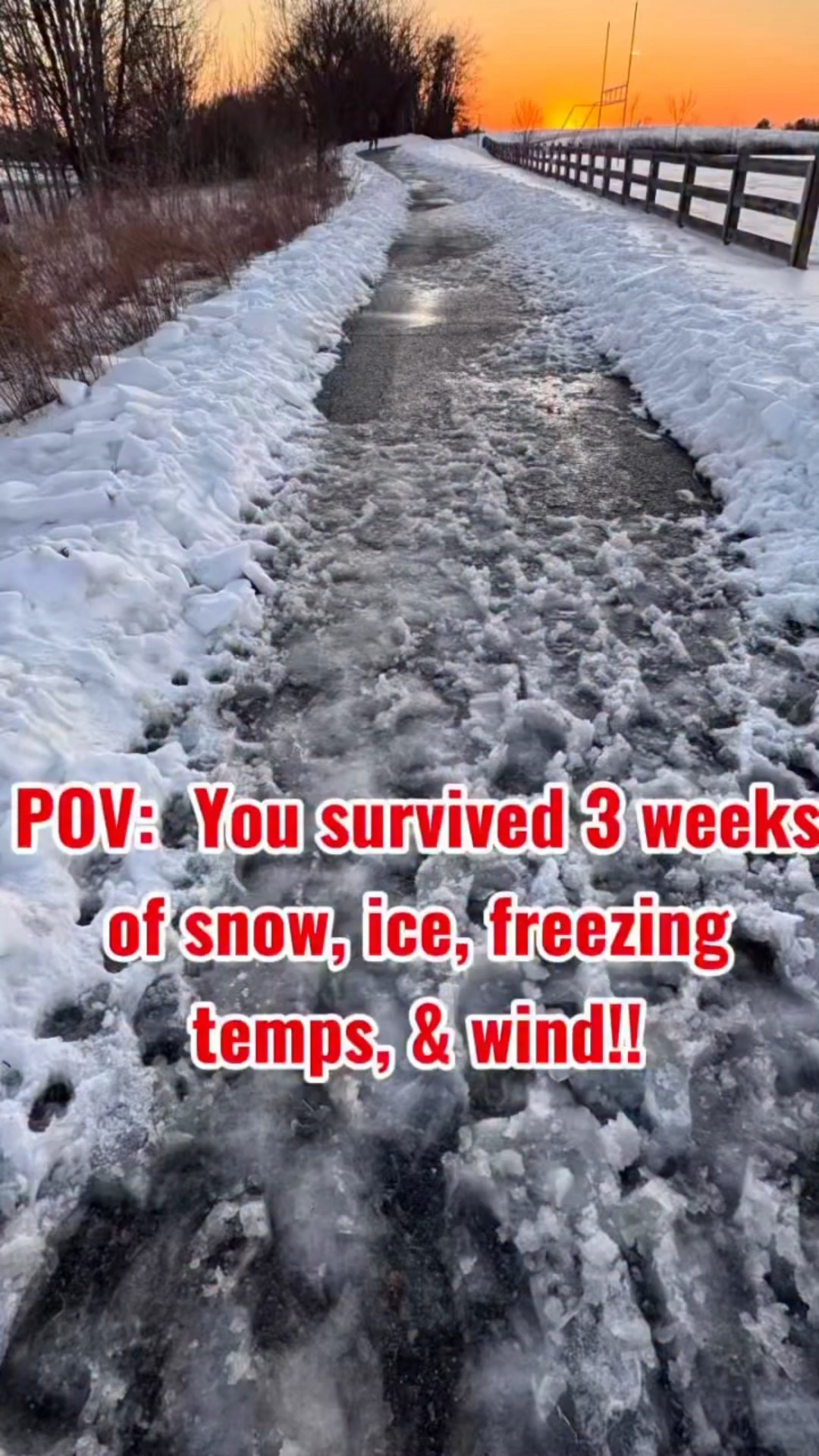 Day 286 of injury recovery… but today we celebrate.

After three weeks of insanely cold, windy weather, we finally got above freezing — so I headed straight to Western Regional Park for a snowy winter walk.

95% of the trails were open 🙌
Snow-covered. Quiet. Absolutely gorgeous.

I started my outdoor walk and immediately saw deer grazing. I turned off Map My Walk to film them…
…and forgot to turn it back on. Lost about a mile 😂

When I checked the walking map later, it showed a perfectly straight line from stop to start. Apparently I teleported.

Totally worth it.

Sometimes walking for fitness looks like tracking your miles.

Sometimes it looks like stopping for deer in the snow.

#midlifelifestyle 
#womenover40fitness 
#injuryrecoveryjourney 
#winterwalk 
#walkingforhealth

#LTKfitnessgoals #LTKdayinmylife