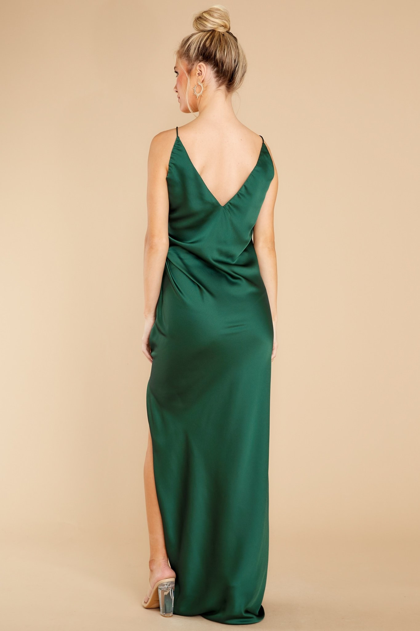Dance Through The Night Hunter Green Maxi Dress | Red Dress 