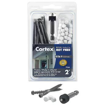 FastenMaster Cortex for Royal Trim 2 mm White Hidden Fastener 50-lin ft (75-Pack) | Lowe's