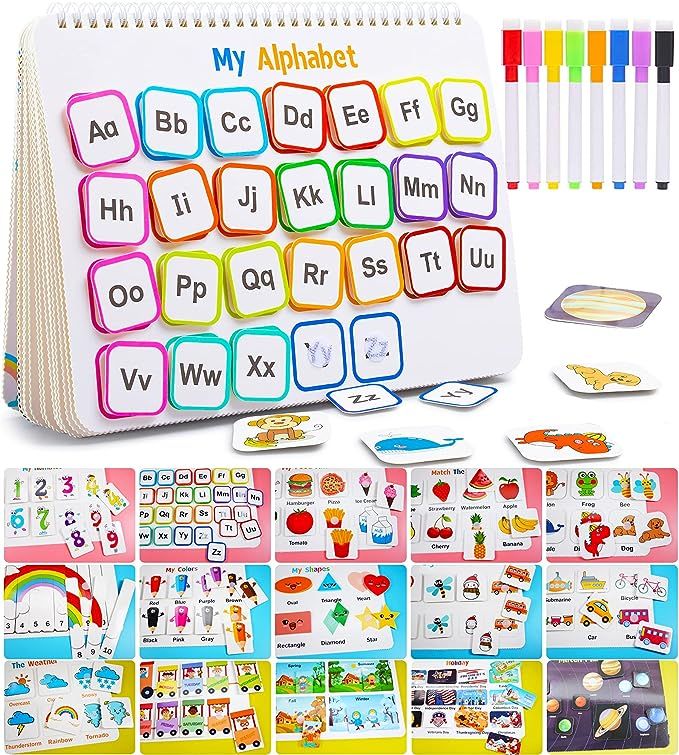 Huijing Montessori Preschool Learning Activities Newest 29 Themes Busy Book - Workbook Activity B... | Amazon (US)