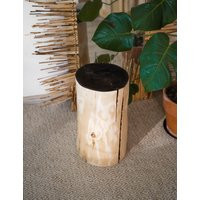 Tree Stump Side Coffee Table. Wooden Burnt Wood. Natural Home Decor. Plant Stand. Bedside Riser. Wood Stool/Seat | Etsy (US)