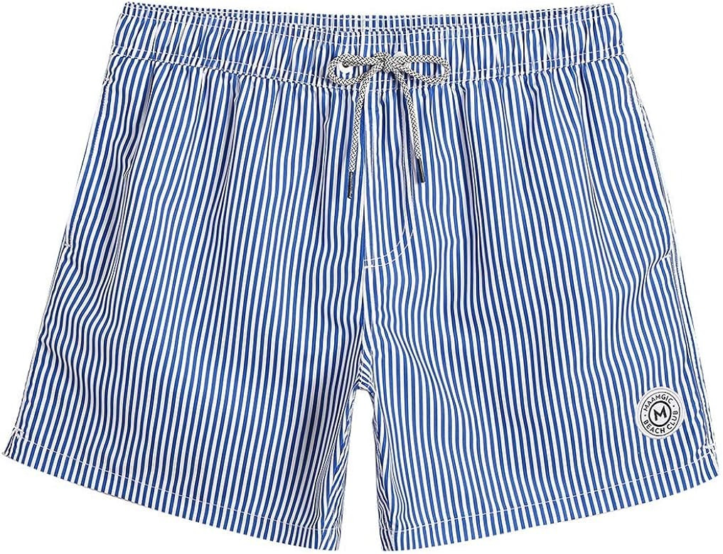 maamgic Mens Swim Trunks 5" with Mesh Lining Quick Dry Bathing Suits for Men Swim Shorts Swimwear | Amazon (US)