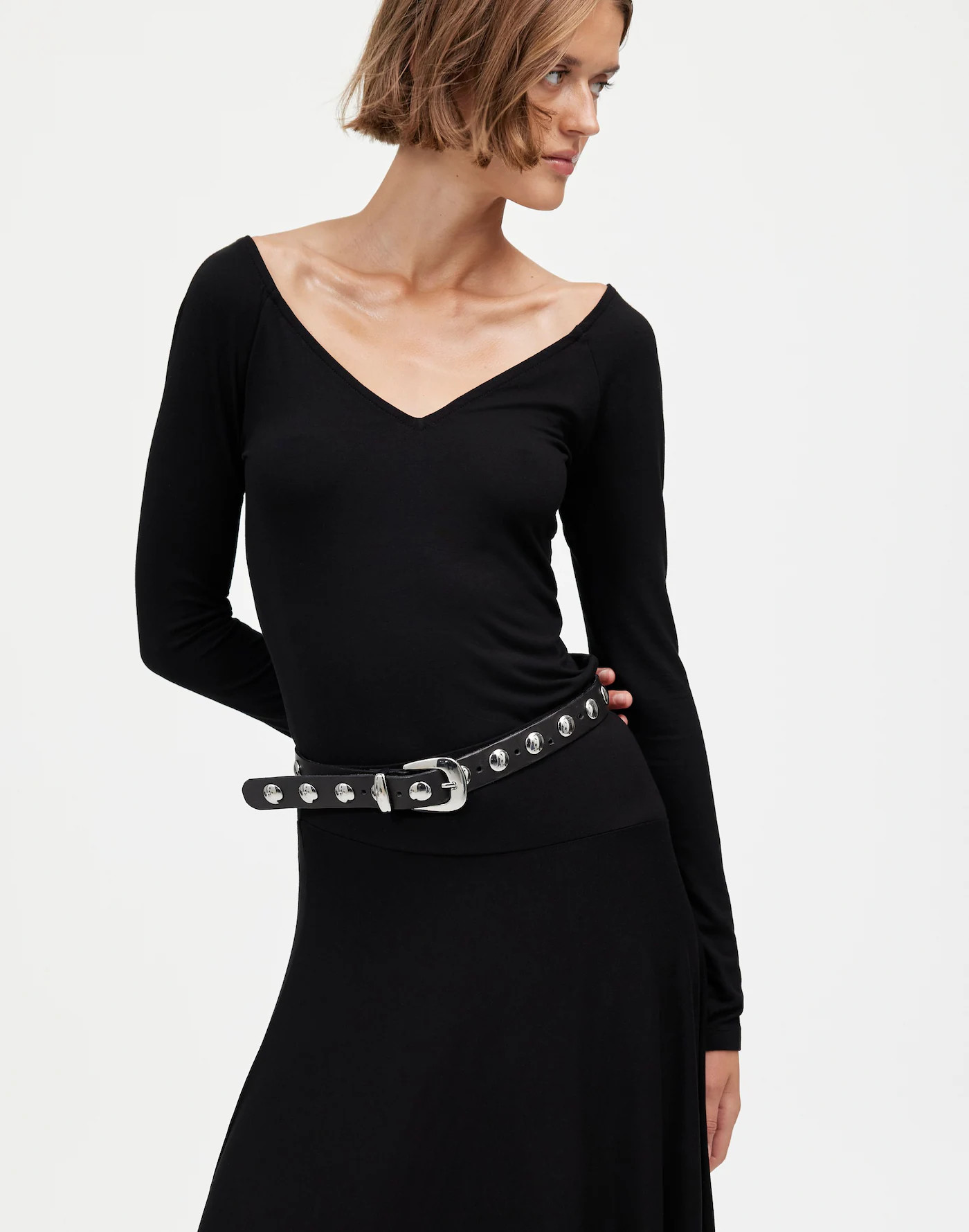 Jersey V-Neck Long-Sleeve Top | Madewell | Madewell