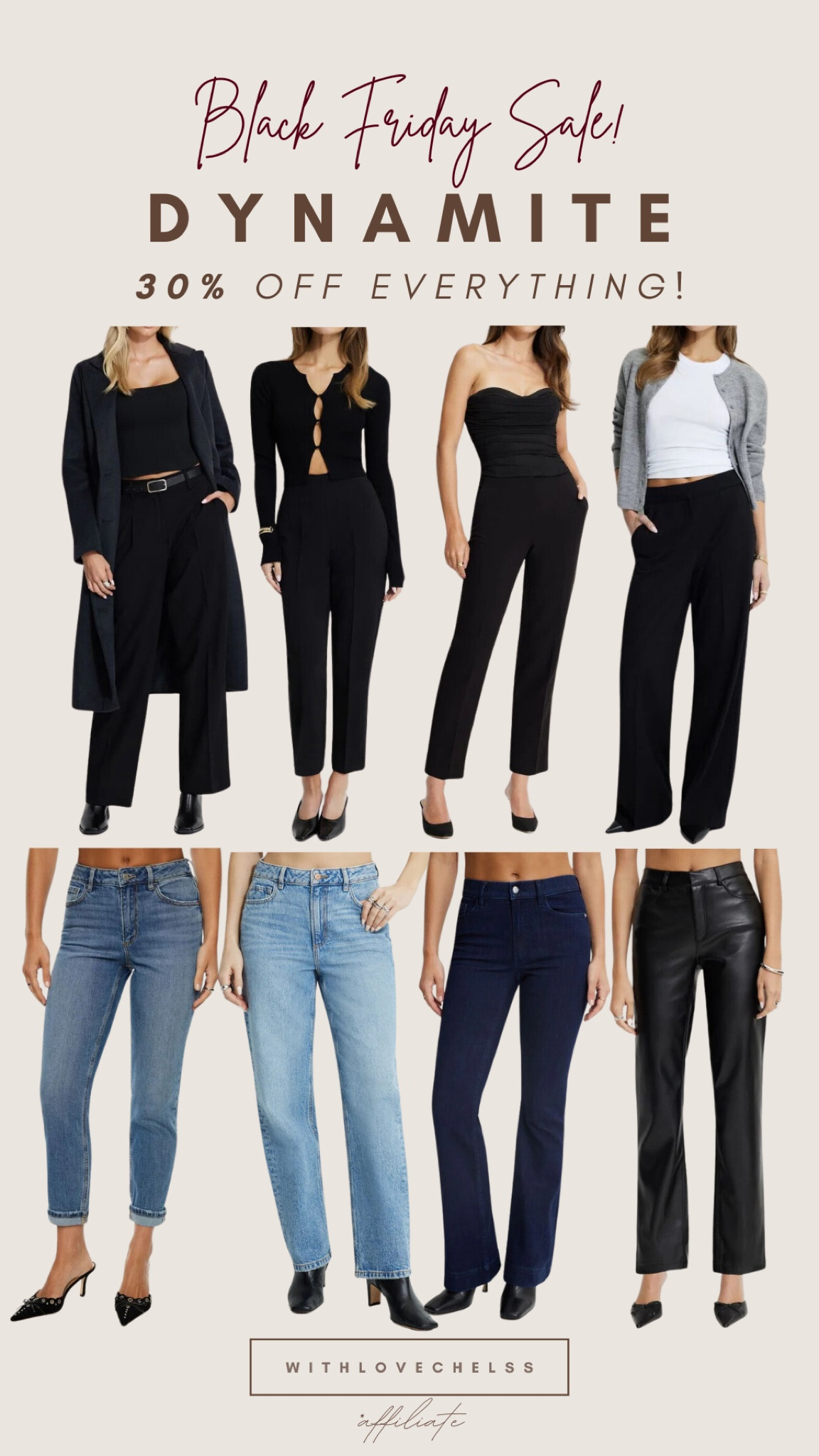 Dynamite Black Friday sale!
30% off everything!

#LTKCyberWeek

#LTKgiftguide #LTKwinter #LTKpartywear #LTKsale #LTKcanada