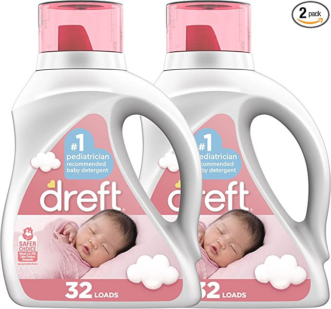 Dreft Stage 1: Newborn Hypoallergenic Baby Laundry Detergent Liquid Soap (HE), Natural for Baby, ... | Amazon (US)