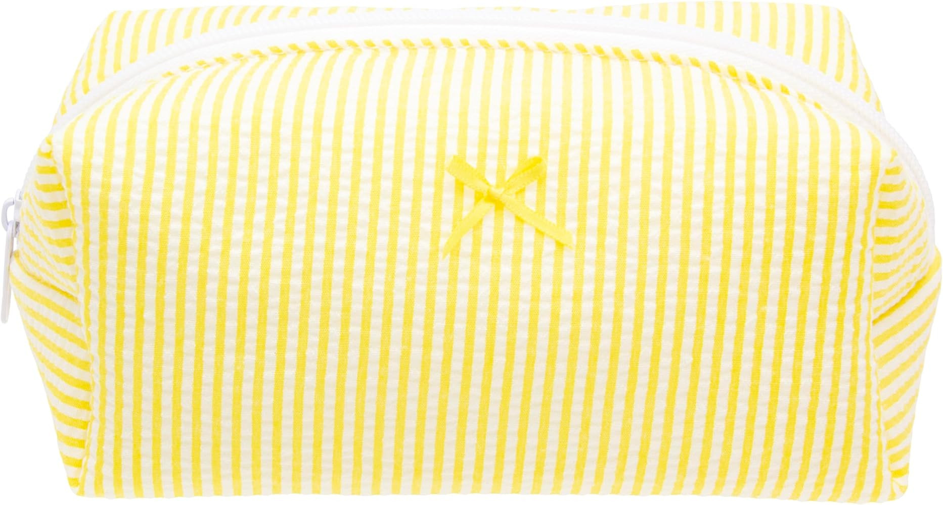 PAZIMIIK Cozy Makeup Bag Small Aesthetic Travel Zipper Cosmetic Pouch for Women Make Up Beauty Ac... | Amazon (US)