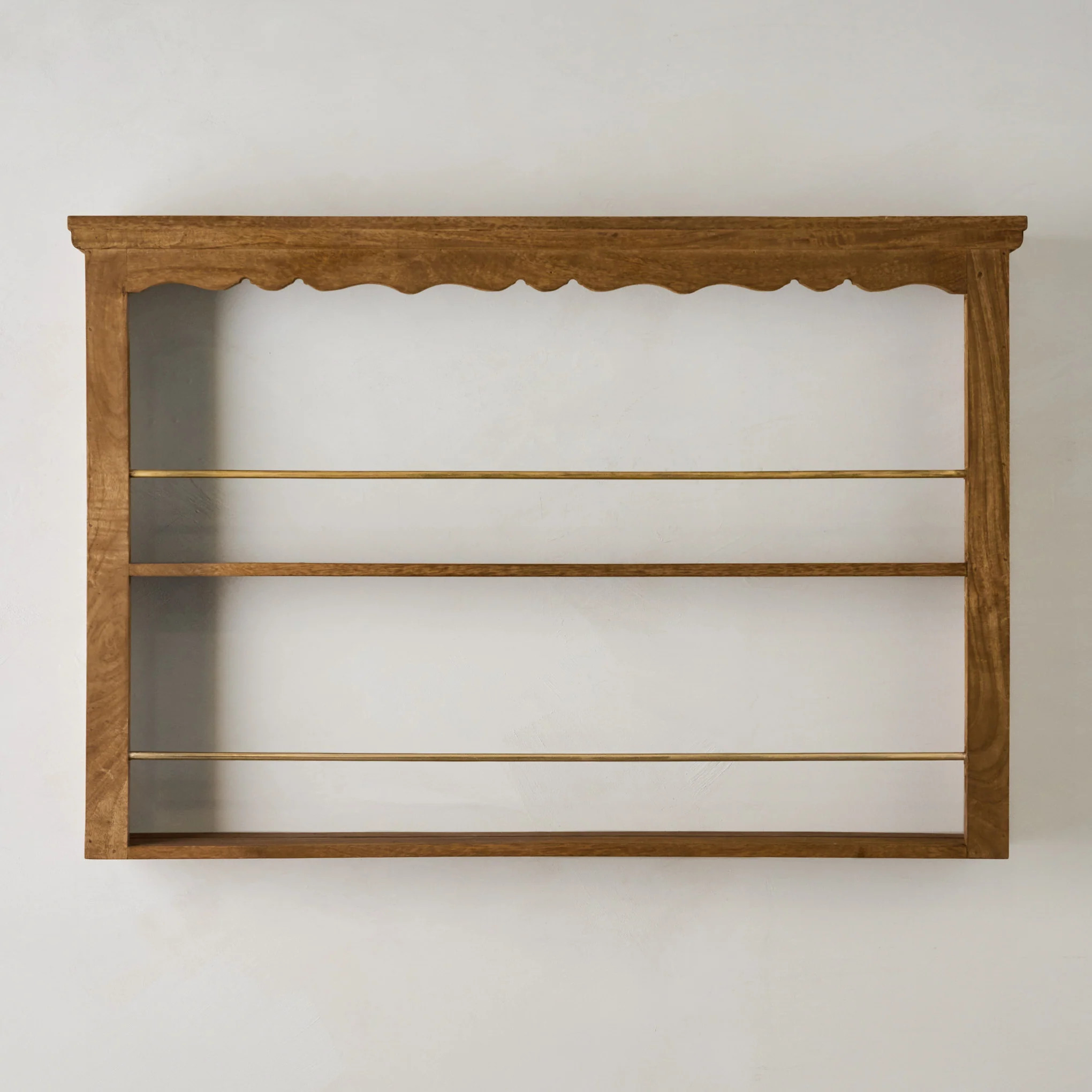Jolene Wood and Brass Display Shelf | Magnolia
