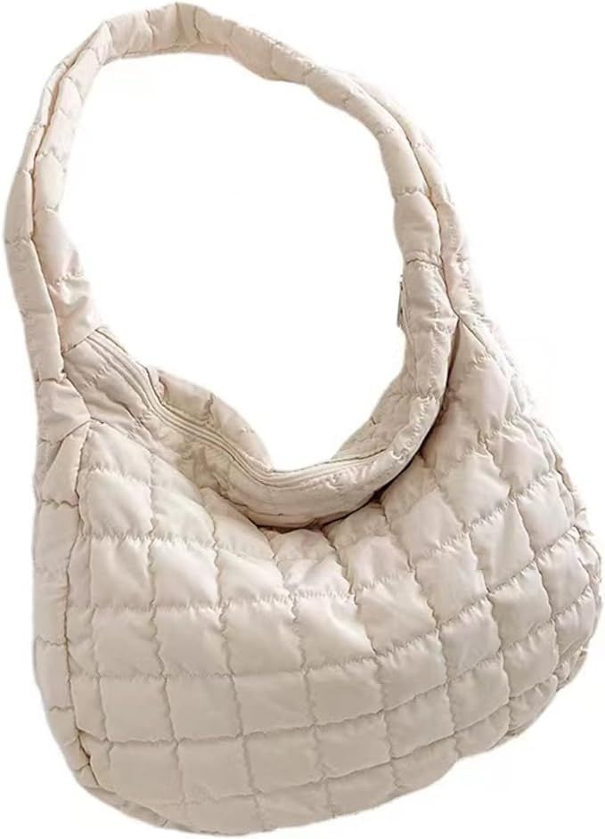 Women Puffer Bag Crossbody Bag Quilted Bags Luxury Shoulder Bag Tote Top Handle Bags Puffy Should... | Amazon (US)