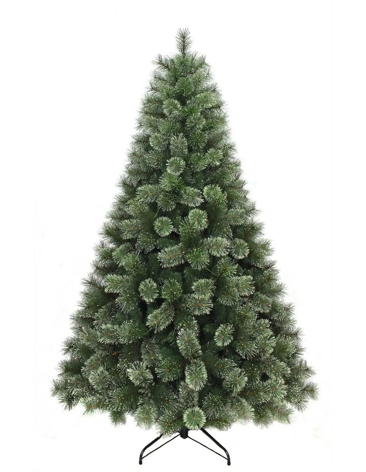 Glistening Pine 210cm 300L Pre-Lit Christmas Tree 929 Tips in Green | Myer