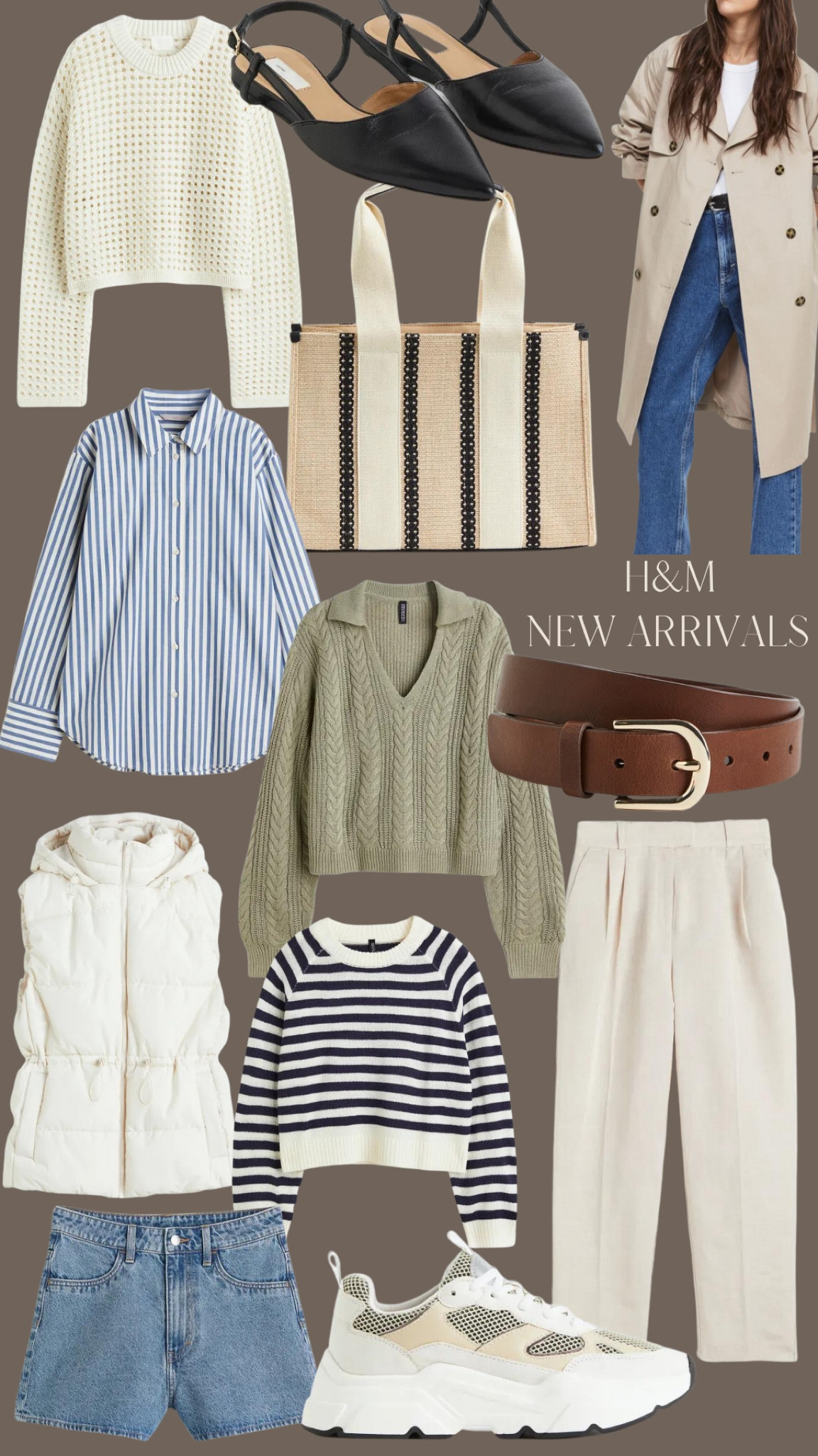 new arrivals H&M - denim shorts, sweater, vest, woven pants, sneakers and more

#LTKunder100 #LTKshoecrush #LTKstyletip