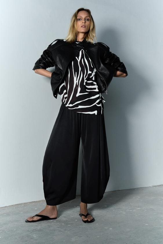 LEATHER BOMBER JACKET ZW COLLECTION LIMITED EDITION | Zara UK